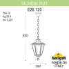 Подвесной уличный светильник Sichem Rut E26.120.000.WXF1R Fumagalli (2)