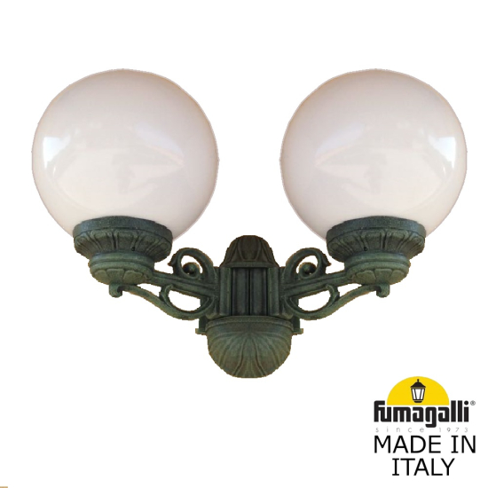 Настенный уличный светильник Porpora Globe 250 G25.141.000.VYF1R Fumagalli