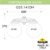 Настенный уличный светильник Porpora Globe 250 G25.141.000.AYF1RDN Fumagalli (2)