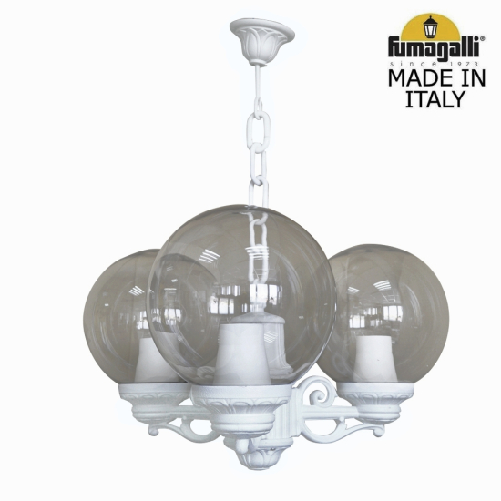Подвесной уличный светильник Sichem Bisso Globe 250  G25.120.S30.WZF1R Fumagalli