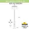 Уличный фонарь Ricu Bisso Globe 250 G25.157.S30.WXF1RDN Fumagalli (1)