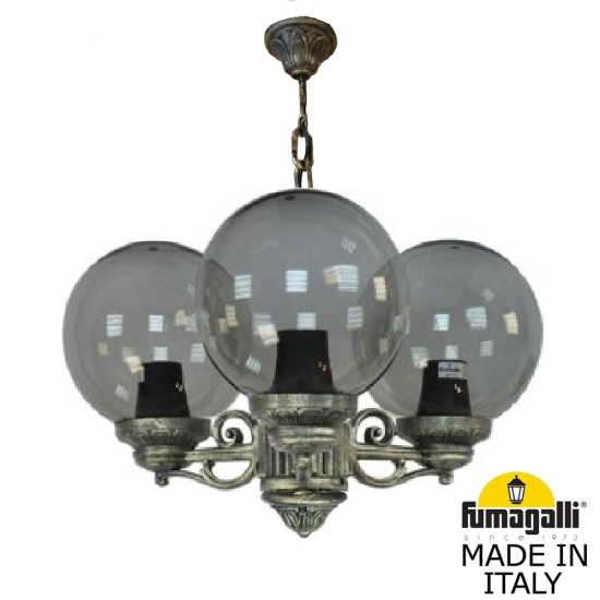 Подвесной уличный светильник Sichem Bisso Globe 250  G25.120.S30.BZF1R Fumagalli