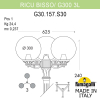Уличный фонарь Ricu Bisso Globe 300  G30.157.S30.AZF1R Fumagalli (1)