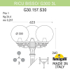 Уличный фонарь Ricu Bisso Globe 300  G30.157.S30.WXF1R Fumagalli (1)