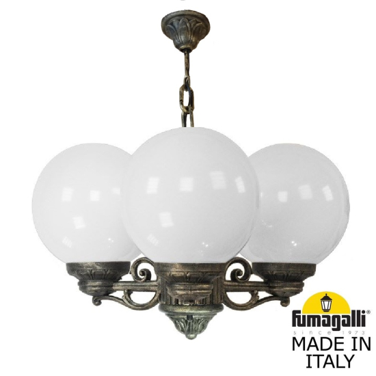 Подвесной уличный светильник Sichem Bisso Globe 250  G25.120.S30.BYF1R Fumagalli