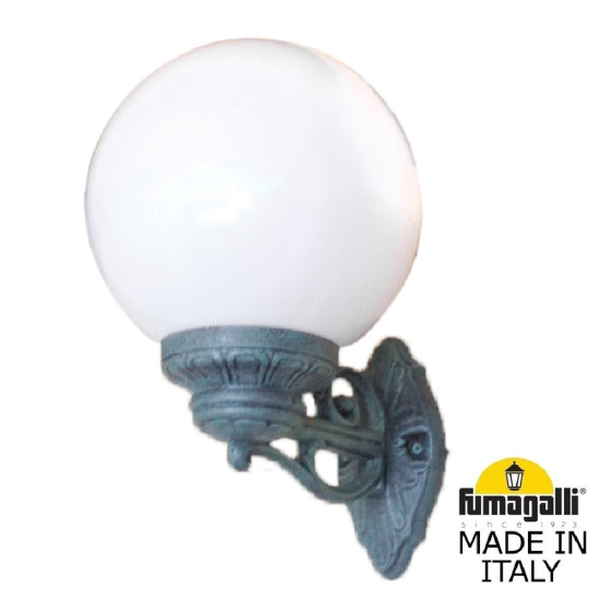 Настенный уличный светильник Bisso Globe 250 G25.131.000.VYF1R Fumagalli