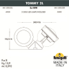 Фасадный светильник Fumagalli Tommy 2L 4M1.000.000.AXD2L (7)