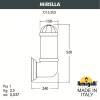 Настенный уличный светильник Fumagalli Mirella D15.505.000.WXF1R.FC1 (3)