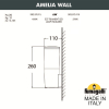 Настенный уличный светильник Fumagalli Amelia WALL DR2.570.000.AYF1R (3)