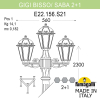 Парковый фонарь Fumagalli GIGI Bisso Saba 2+1 K22.156.S21.BYF1R (5)