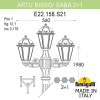 Парковый фонарь Fumagalli Artu Bisso Saba 2+1 K22.158.S21.BYF1R (4)